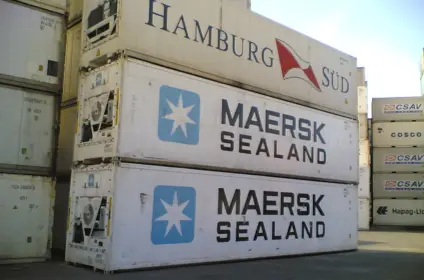 PortChief Container — Reefer containers stacked
