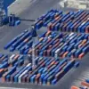 Marseille-Fos container terminal — circle crop v1-container-yard